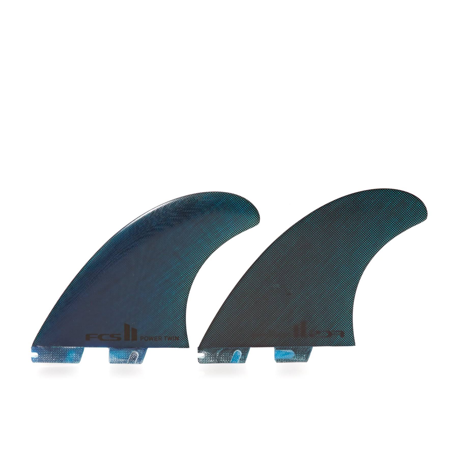 FCS II Power Twin Fins, Black / Performance Glass