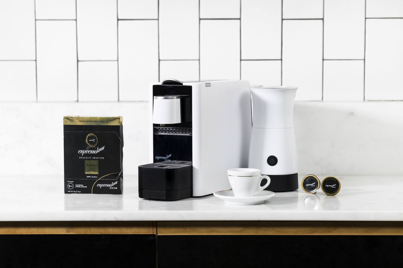 Espressotoria Caprista Espresso Coffee Pod Machine, White