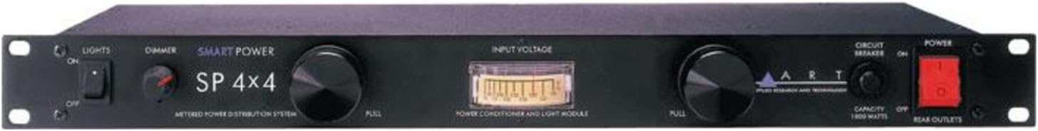 ART SP4x4 Metered Power Distribution System 1800 Watts 1U Rack Mountable With 8 Rear Outputs