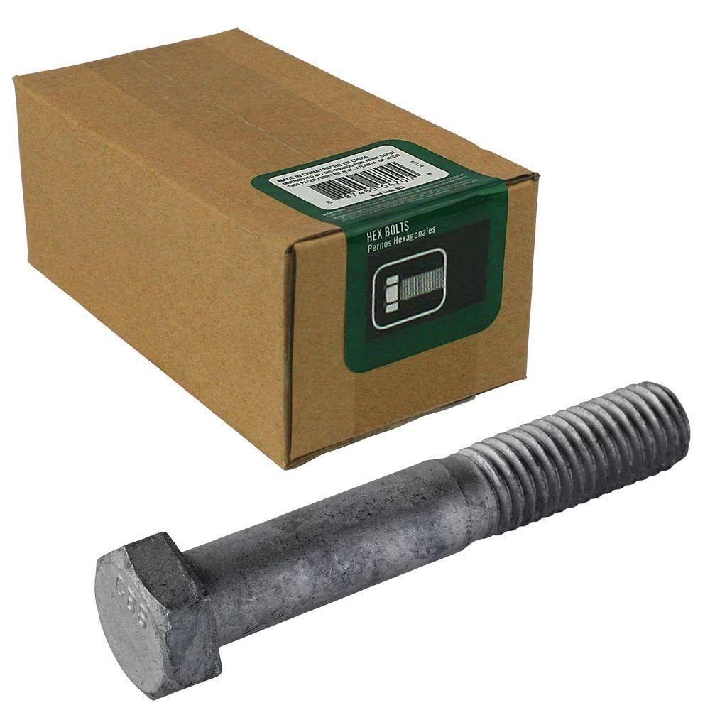 Everbilt 5/8 in.-11 x 12 in. Galvanized Hex Bolt (15-Pack)