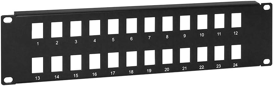 Blank Keystone Patch Panel, 24 port, 19