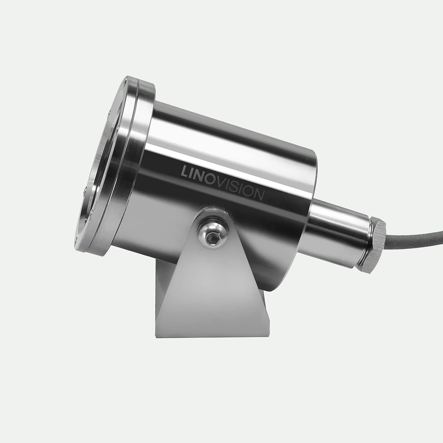 LINOVISION 4K Ultra HD POE IP Underwater Camera with Easy Remote Access, Anti-Corrosion Steel, White Light Illumination, Permanent Underwater Inspection for Aquaculture Farms, Aquariums, Dams