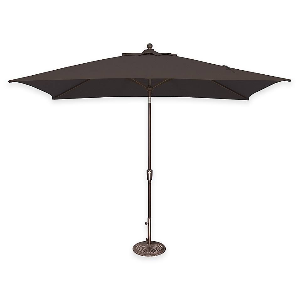 SimplyShade Catalina 10& x 6.5& Rectangular Market Umbrella; Sunbrella / Black