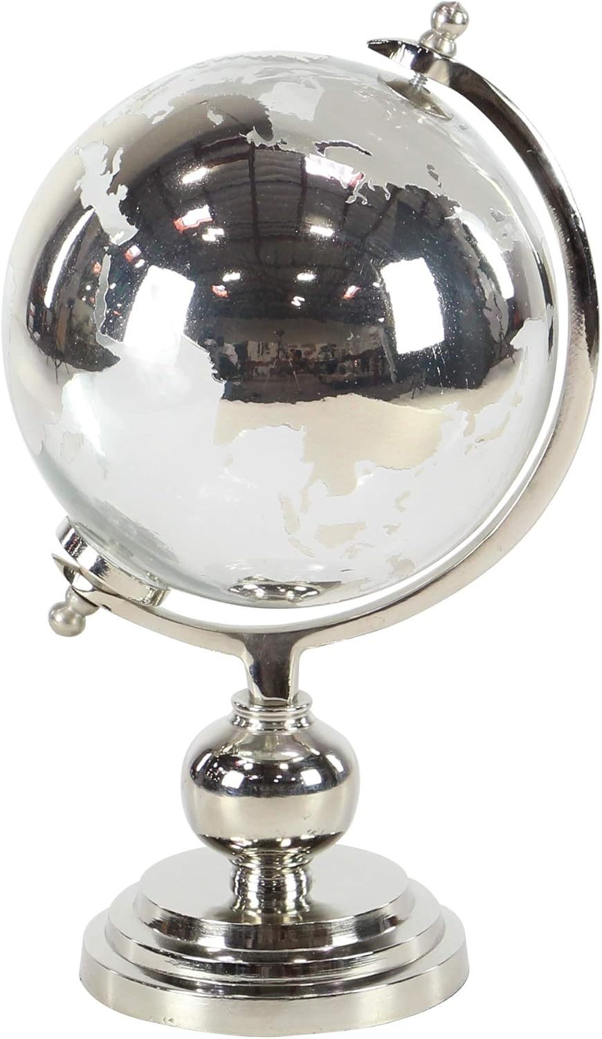 Deco 79 Modern Glass and Metal Decorative Globe, 8