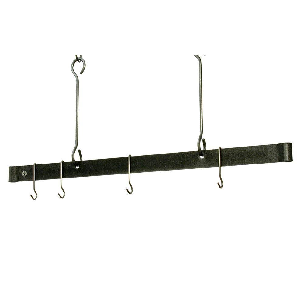 Enclume Hammered Steel Ceiling Bar Pot Rack 36x22