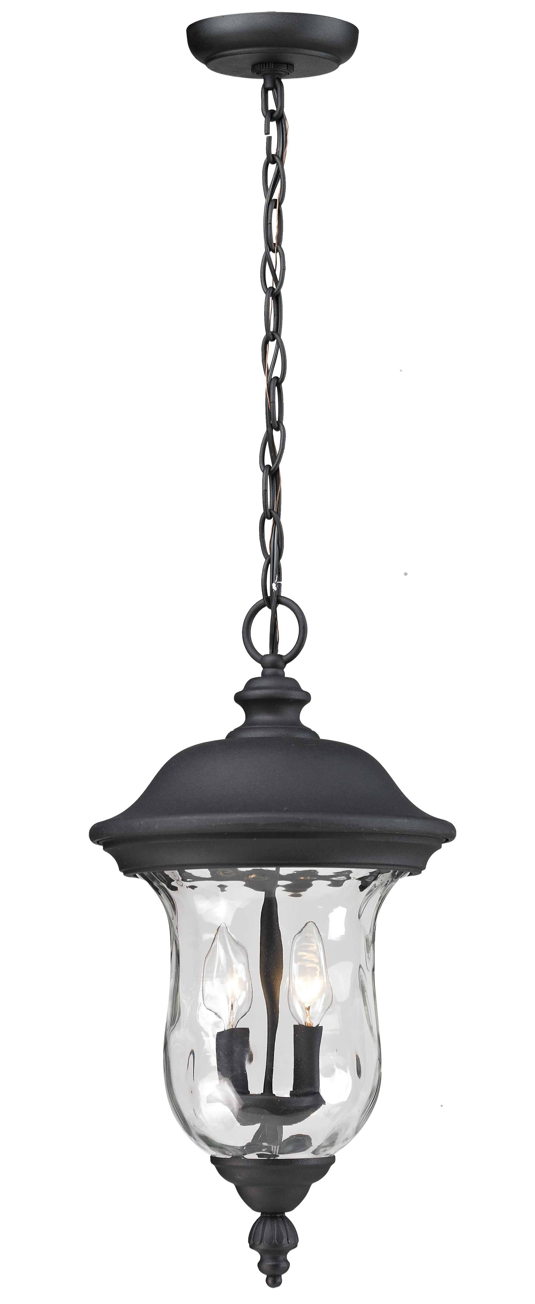 Z-Lite 533CHM-BK Armstrong Outdoor Chain Light, Black