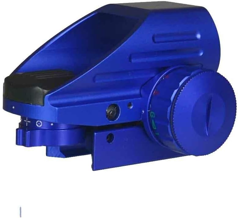 DB TAC INC Blue Color Holographic Reflex Both Red and Green & 4 Reticals for Picatinny/Weaver Pack of 2