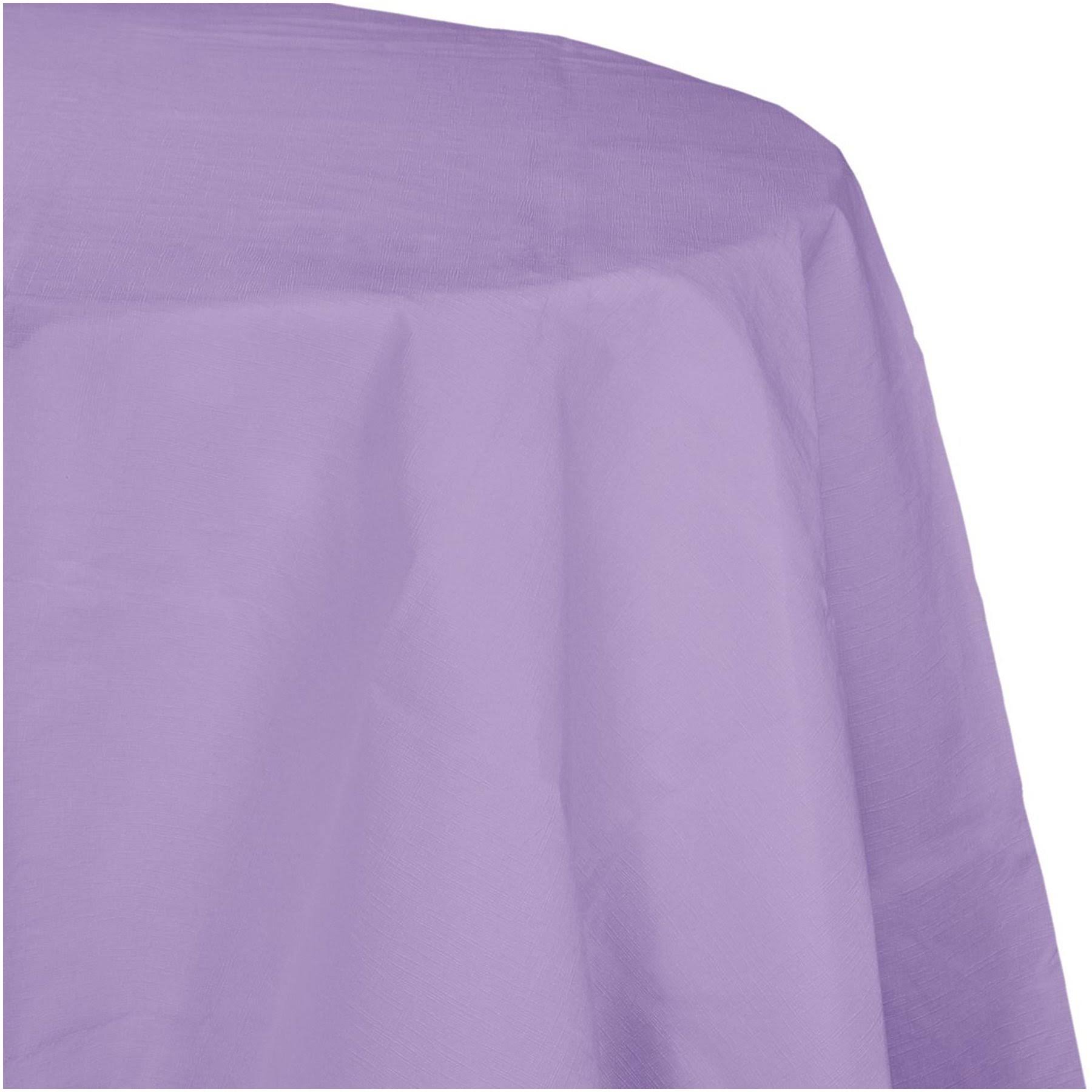 Party Central Club Pack of 12 Luscious Lavender Purple Disposable Tissue/Poly Octy-Round Party Table Covers 82x22
