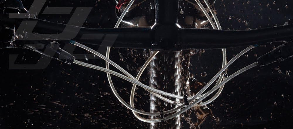 Jagwire - Pro Hydraulic Disc Brake Hose Kit | for Road, Gravel, MTN Bikes | Requires Pro Quick Fit Kit Quick-Fit Kit | 3000 mm | Sterling Silver Pack of 2