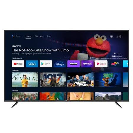 70 TCL 4K HDR Android Smart LED TV - 70s430, Black