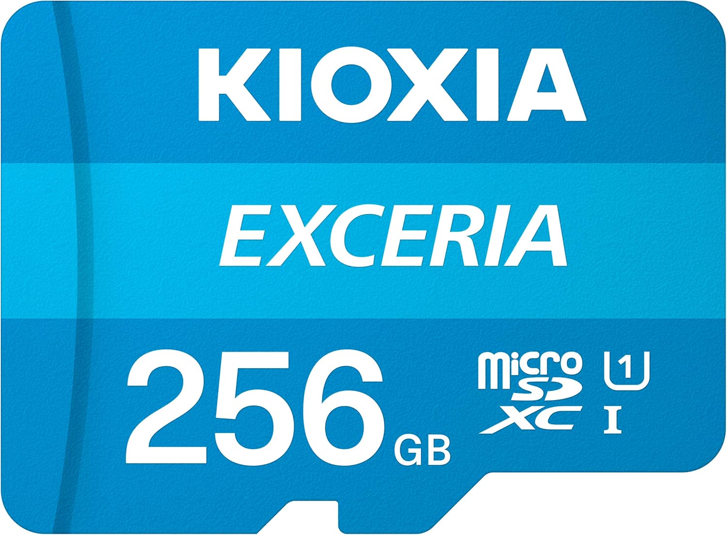 Kioxia 256GB microSD Exceria Flash Memory Card w/Adapter U1 R100 C10 Full HD High Read Speed 100MB/s LMEX1L256GG2 Pack of 2