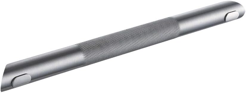 Sanliv Wall Mounted Corner Shower Foot Rest, Modern Bathroom Shower Step Knurled Surface Texture in Brushed Nickel Finish Pack of 2