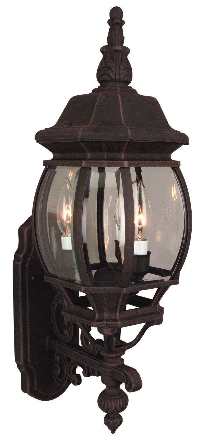 Craftmade French Style Z330 Outdoor Wall Light, Black