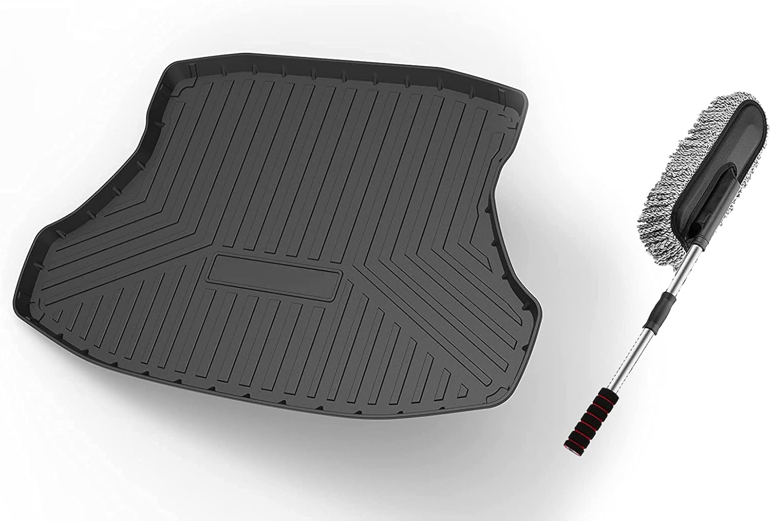 Premium FlexTough All-Protection Cargo Mat Liner , Heavy Duty Trunk Liner for Honda Civic 9th Gen 2011-2015 , &ndash;w/Traction Grips & Fresh Design (for Honda Civic 9th Gen 2011-2015)