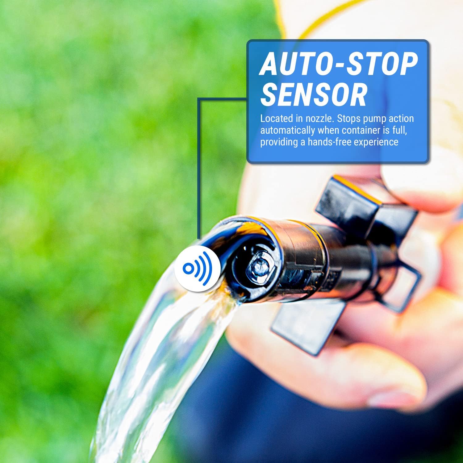 TERA PUMP Portable Power Water / Fuel Transfer Battery Pump with Auto-Stop Sensor ( 2.4 GPM ) Pack of 2