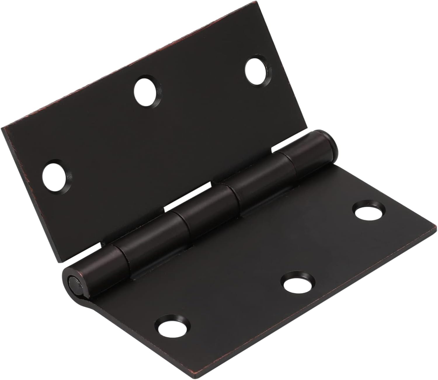 Haliwu/Brass Door Hinges, Satin Gold Door Hinge 3-1/2 inch, Hinges for Doors Interior, Square Door Hinges Butt Hinges (18 Pack)