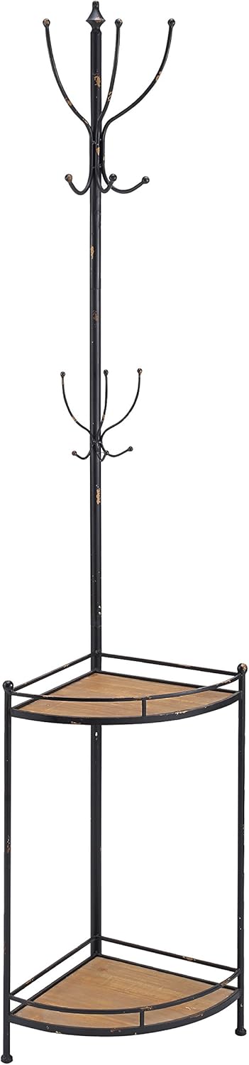 Linon Coat Rack, Black