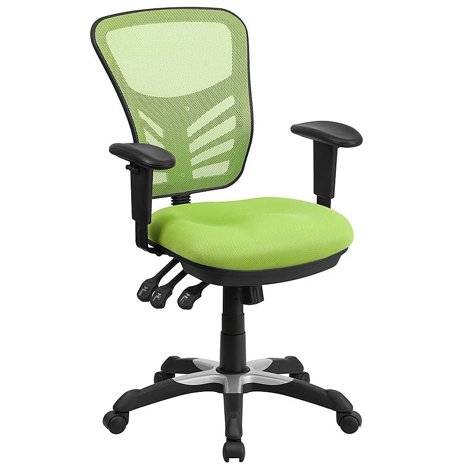Flash Furniture Mid-Back Mesh Chair in Green