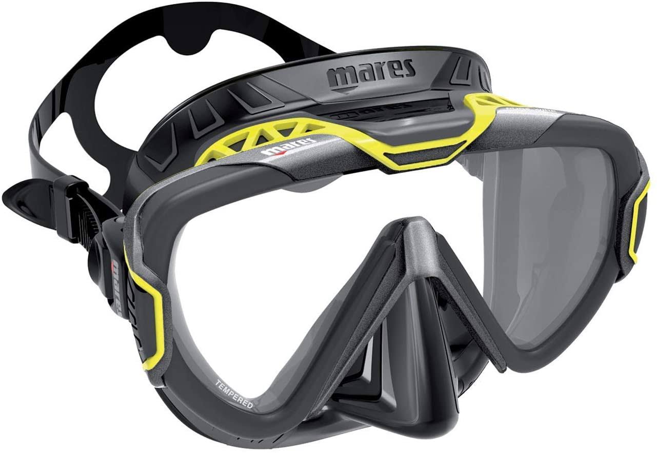 Mares Pure Wire Scuba Mask - Yellow/Black