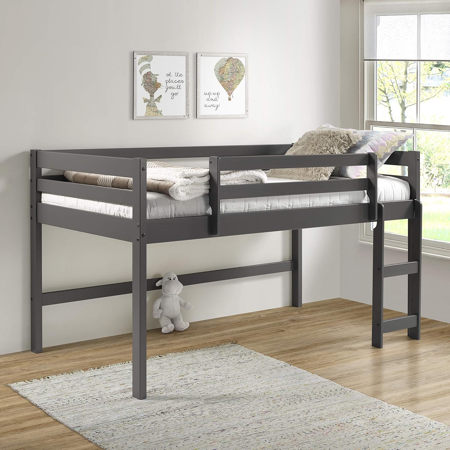 Acme Furniture Lara Loft, Twin, Gray