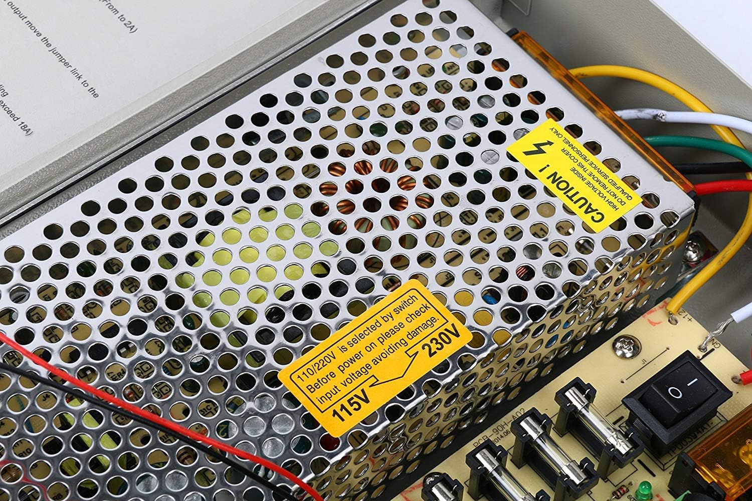 Ares Vision 18 Channel/Port 20 AMPS, 12V DC Power Supply Box, Individually Fused for CCTV, LED, and All 12v DC Devices. Pack of 2