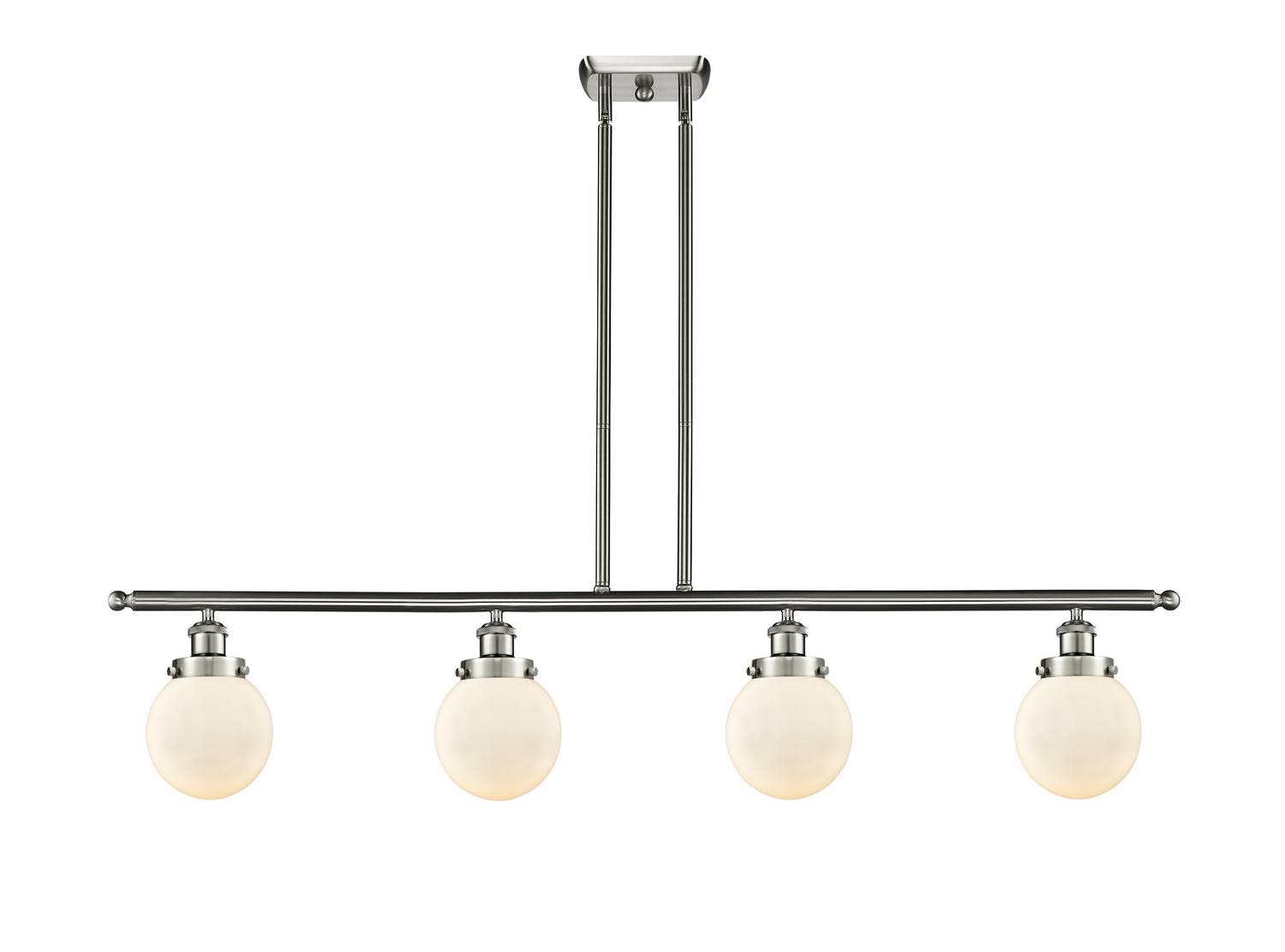 Innovations 916-4i-sn-g201-6-led Beacon 4 Light 48 inch Island Light in Brushed Satin Nickel
