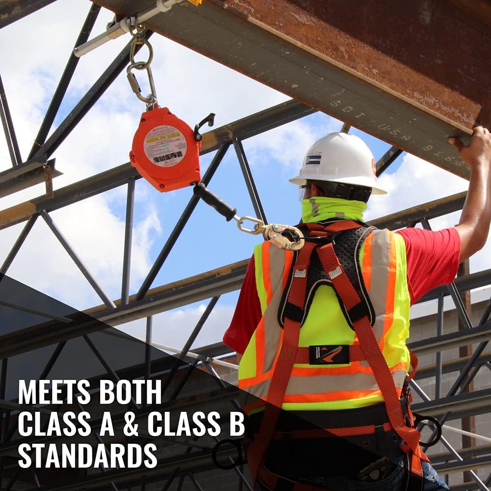 Malta Dynamics Hybrid Hog Series Self-Retracting Lifelines Class A & B 30', OSHA/ANSI Compliant