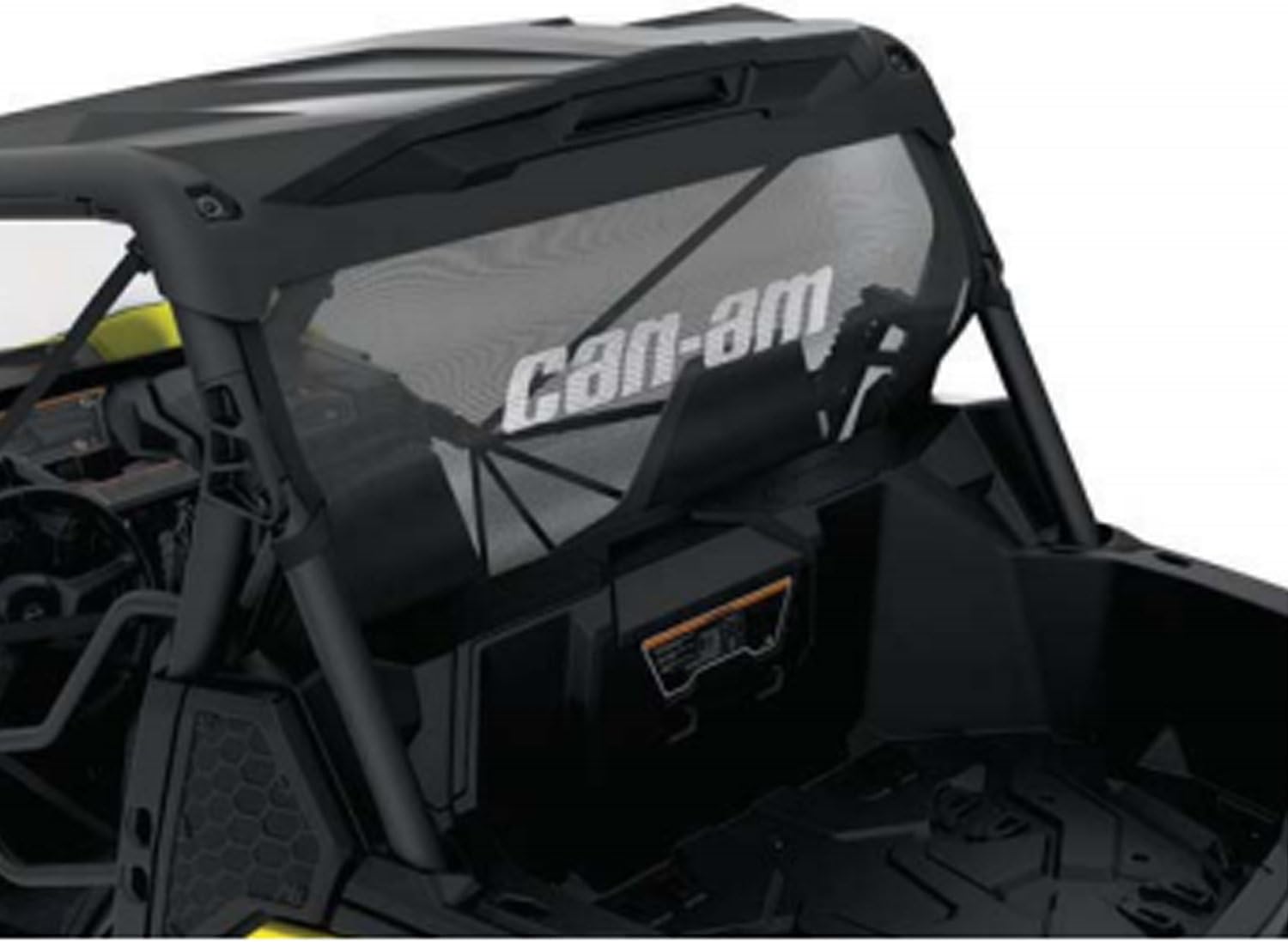 Can-Am New OEM Rear Wind Screen Maverick Trail Black, 715003664