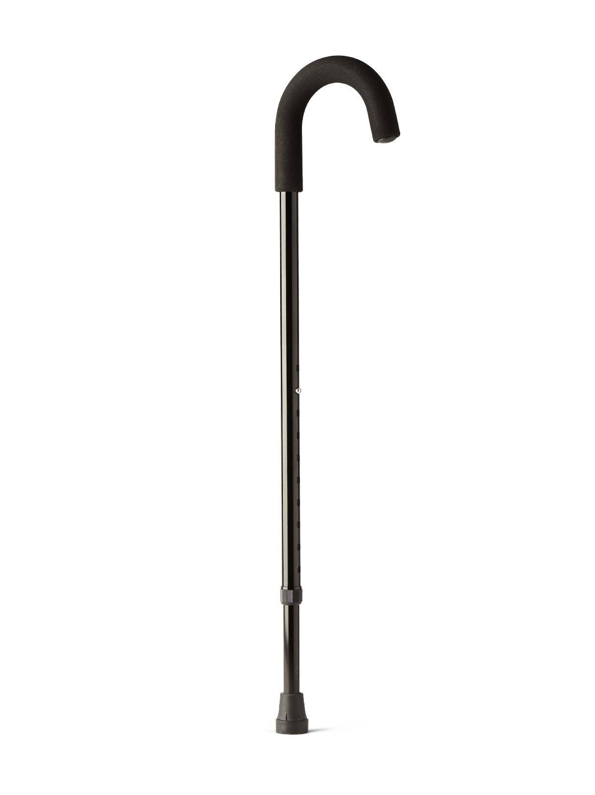 Medline Standard Aluminum Canes - Standard Aluminum Cane, Black - TAA86415 - 6 Each / Case