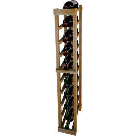 Individual Bottle Wine Rack - 1 Column, 3 ft High - Light, Redwood
