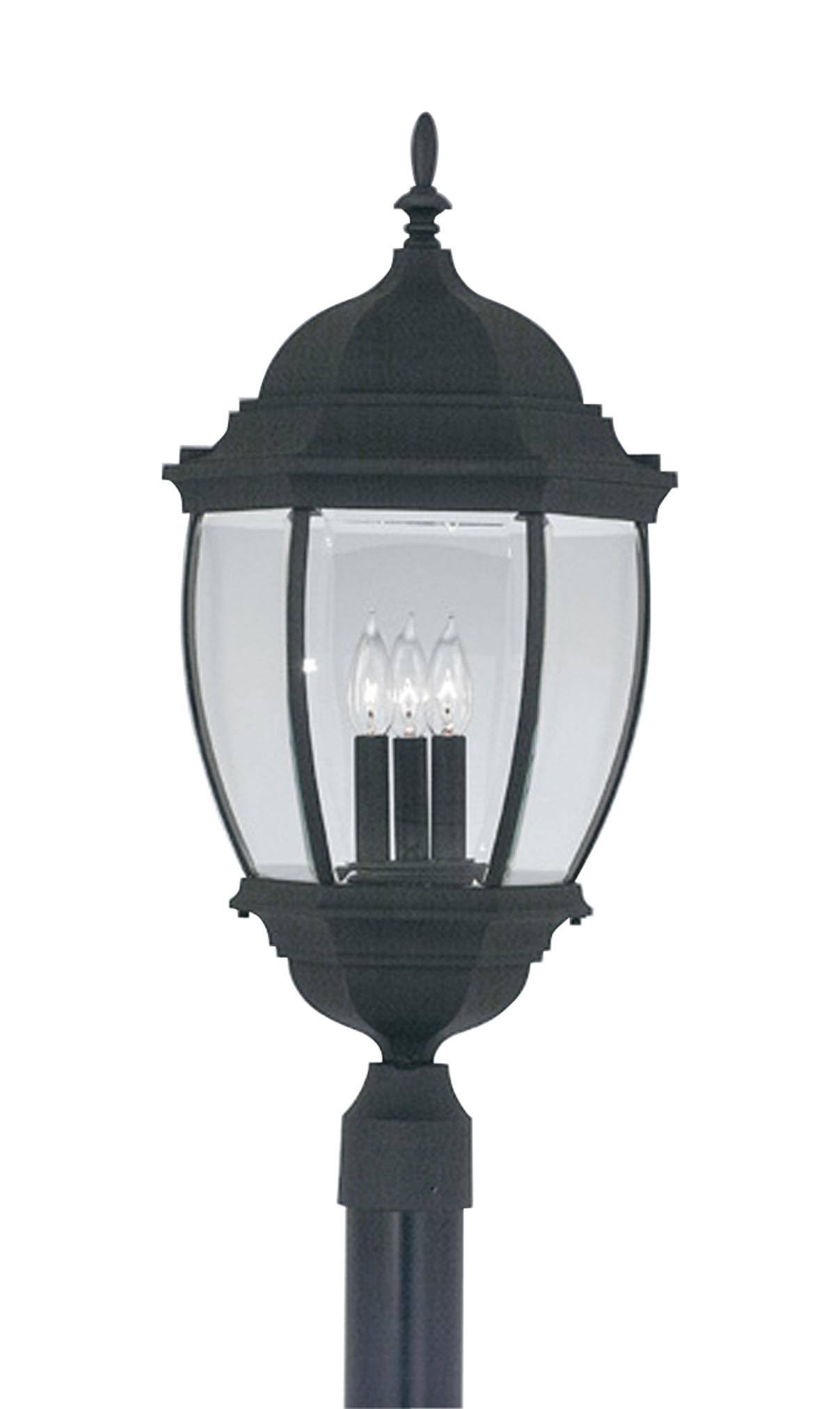 Designers Fountain Tiverton Post Lantern - Black 2446-BK