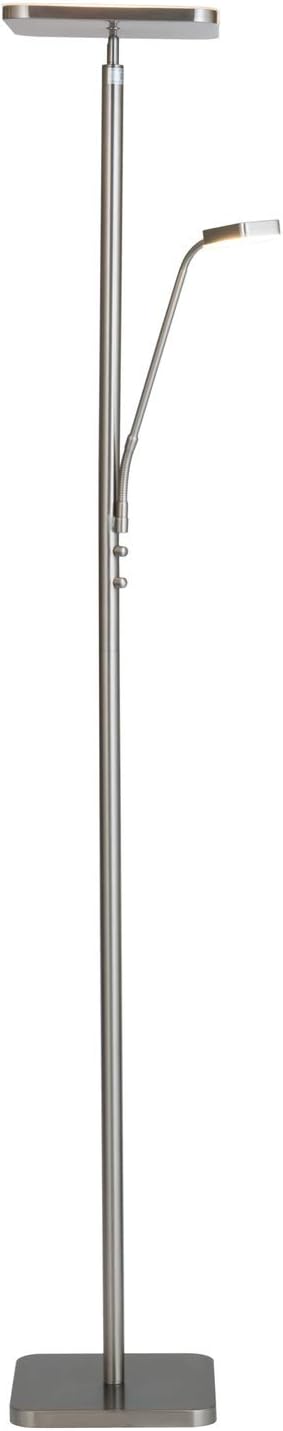 Lite Source LED Torch/Reading Combo LAMP, Black, LED Panel 30W & 5W LS-83356BLK