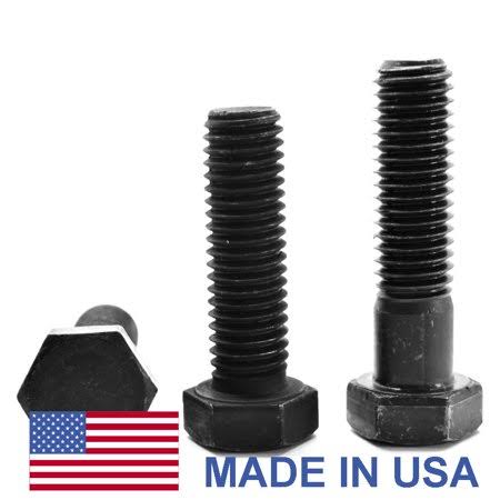 7/16 inch-14 x 4 1/2 inch (PT) Coarse Thread Grade 8 Hex Cap Screw (Bolt) - USA Alloy Steel Black Oxide Pk 87