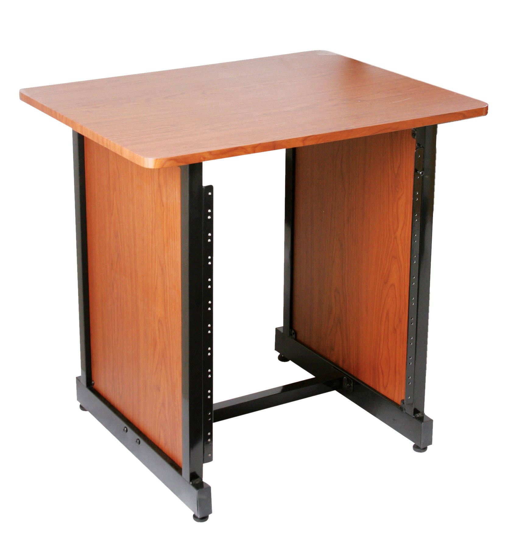 On-Stage Workstation Rack Cabinet, Rosewood/Black
