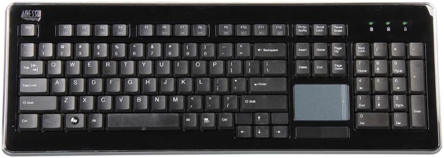 Adesso WKB-4400UB - Wireless SlimTouch Desktop Touchpad Keyboard Pack of 2