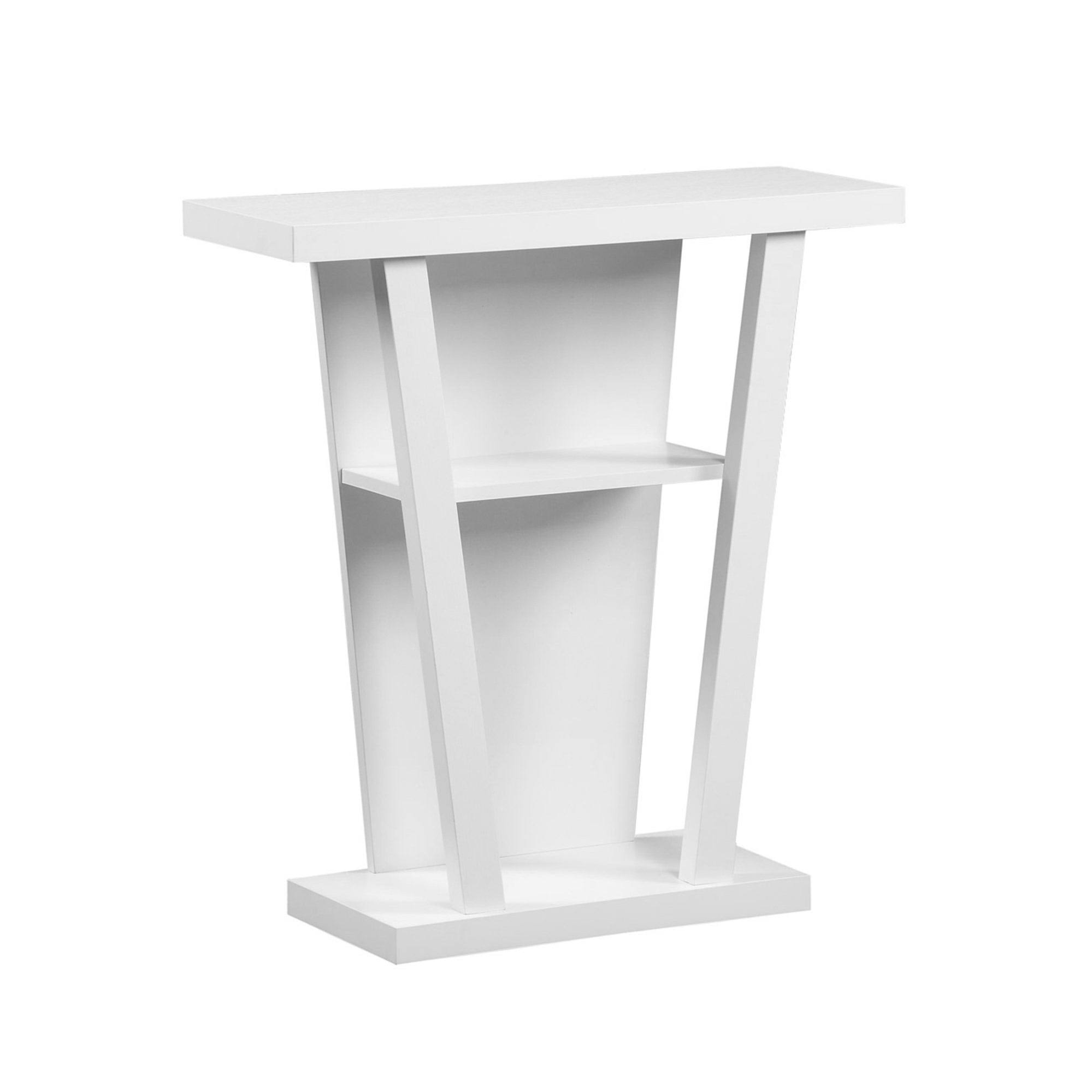 33.75x22 Cloud White Contemporary Hall Console Table Accent - 33819127