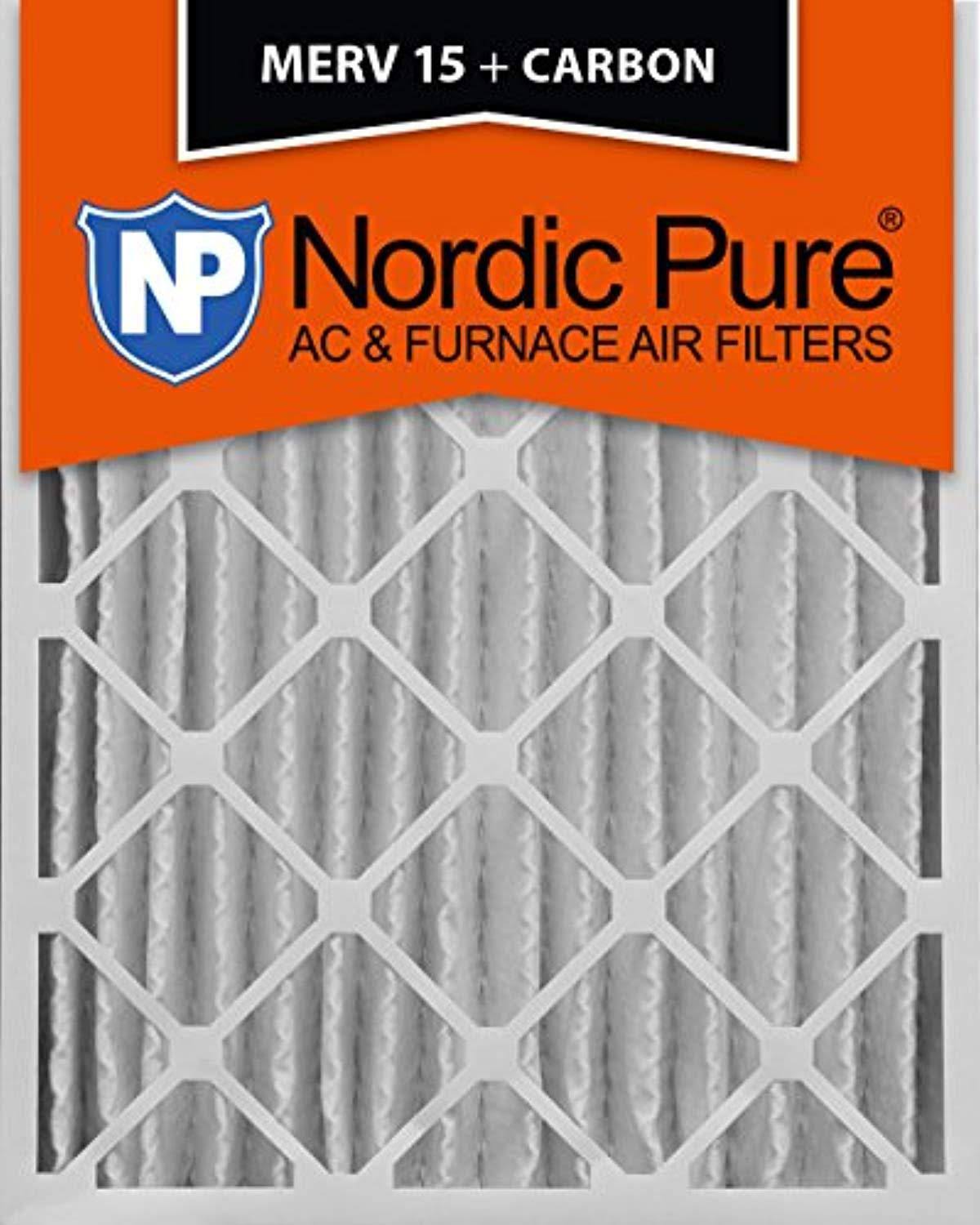 20x25x4 MERV 15 Plus Carbon AC Furnace Air Filters Qty 6