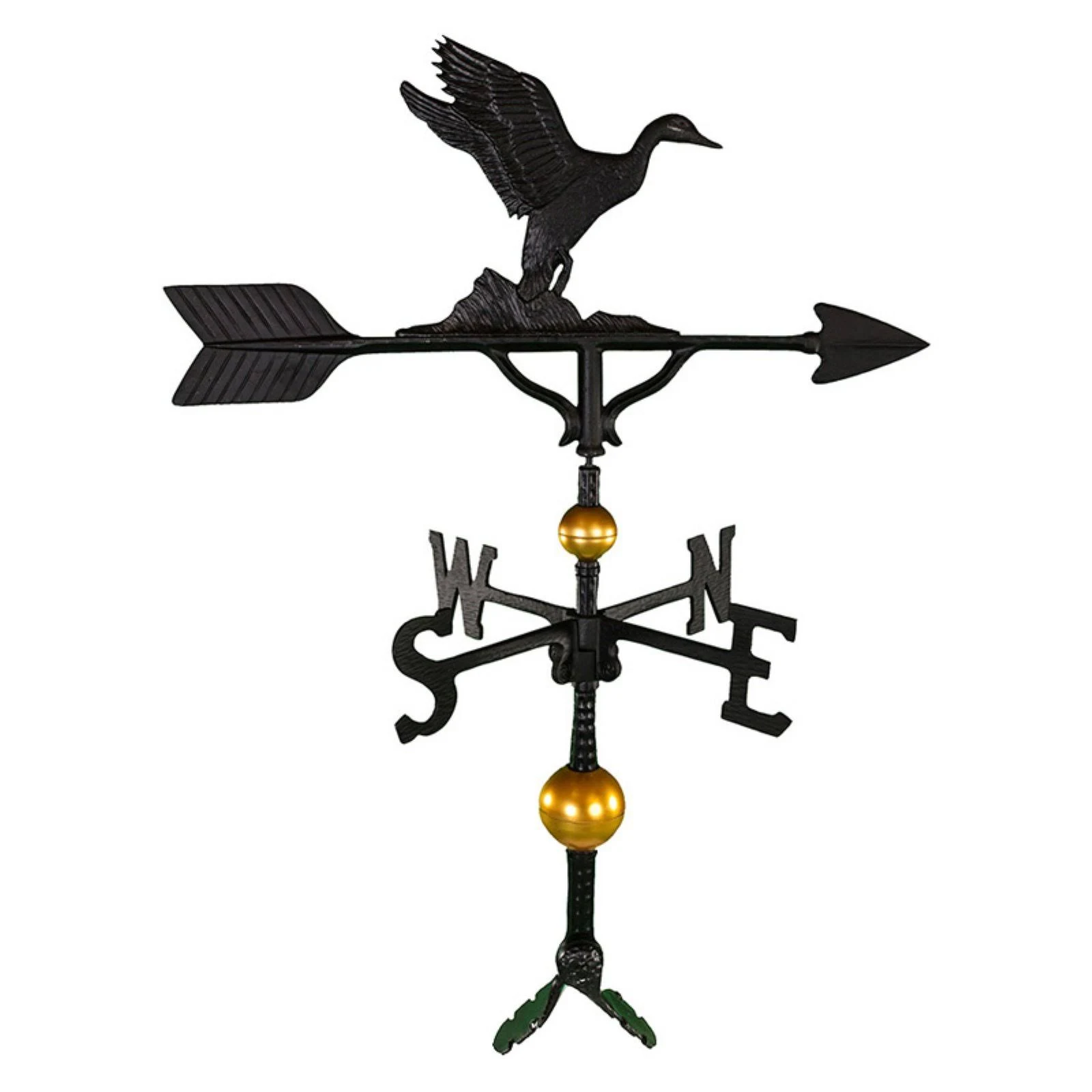 Montague Metal Products Deluxe Duck Weathervane - Finish: Black
