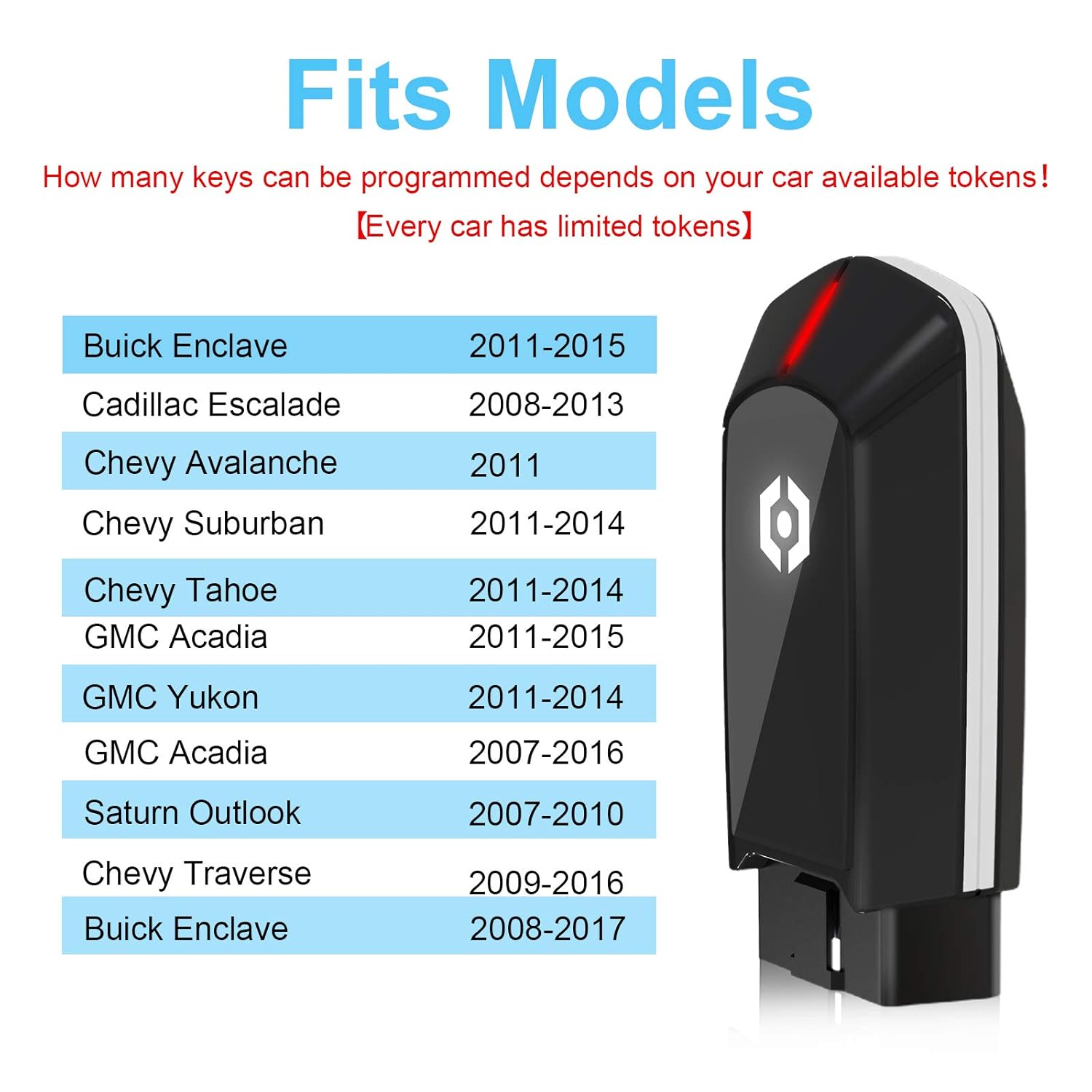 FasLink X Remote Key Fob Programmer for GM keyless Entry Programmer Remote Transponder Key ONLY Limited Car Models Supported Pack of 2