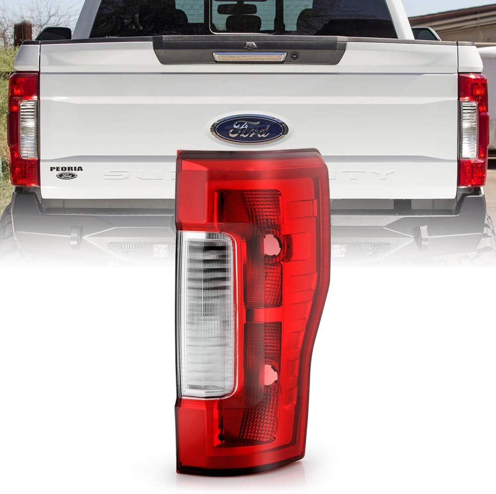 ACANII - For [Non-LED & Non-Blind Spot] 2017-2019 Ford F250 F350 SuperDuty OE Style Tail Light Bake Lamp Passenger Side