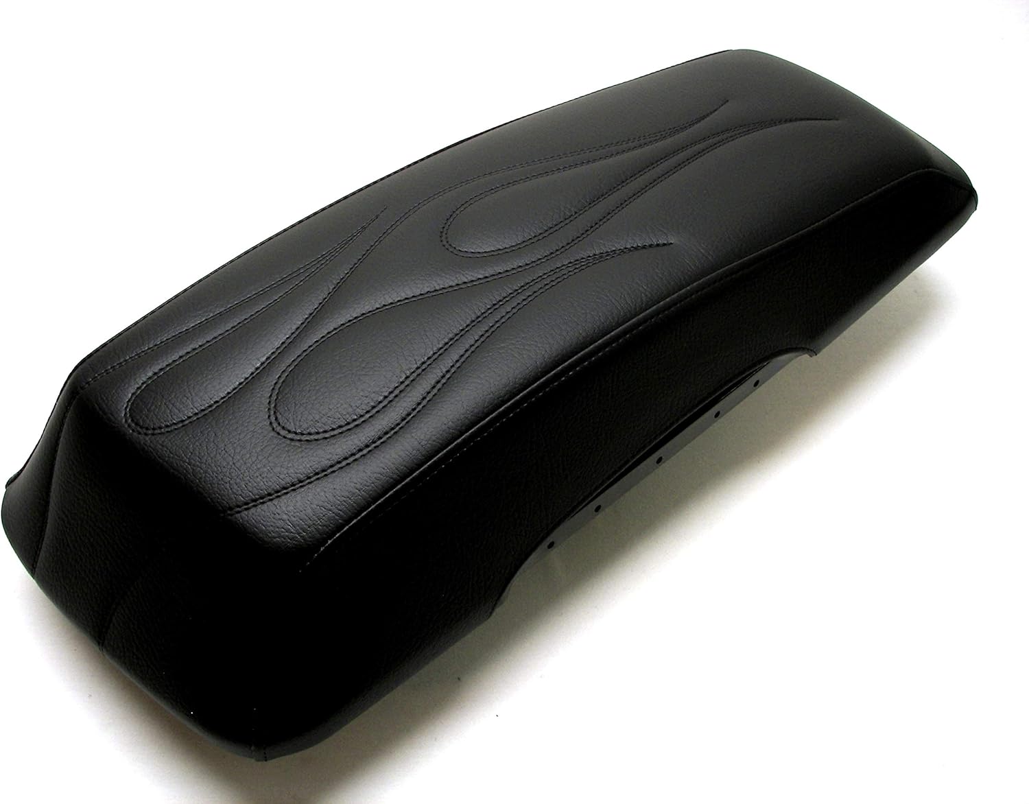 2014-2021 Premium Saddlebag Lid Covers For Harley Davidson Baggers by ShoreFire Design (Black Stitch)
