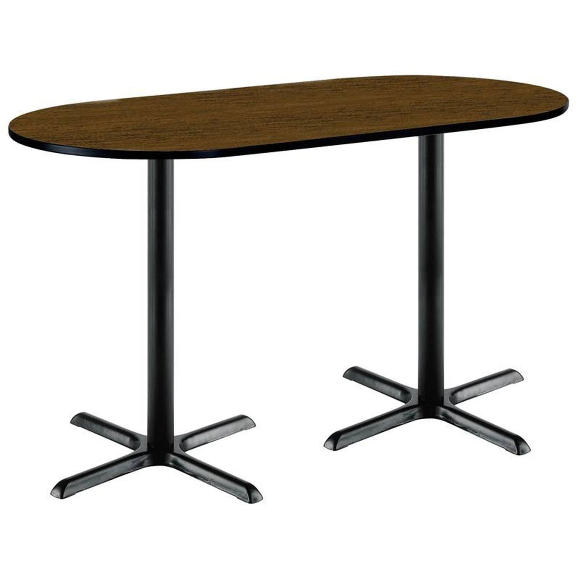 30x22 x 72x22 Racetrack Pedestal Table by KFI Seating