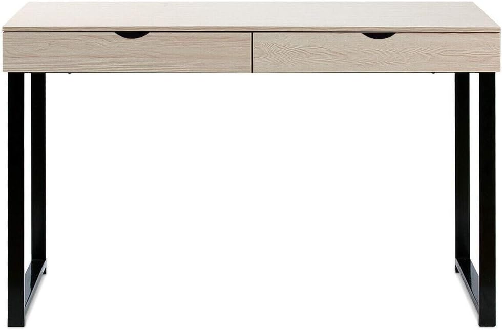 Computer Desk, Esfocor Computer Table with 2 Drawers, Laptop Office Desk, Study Table Workstation for Home Office | Storage Space Saver Pack of 2