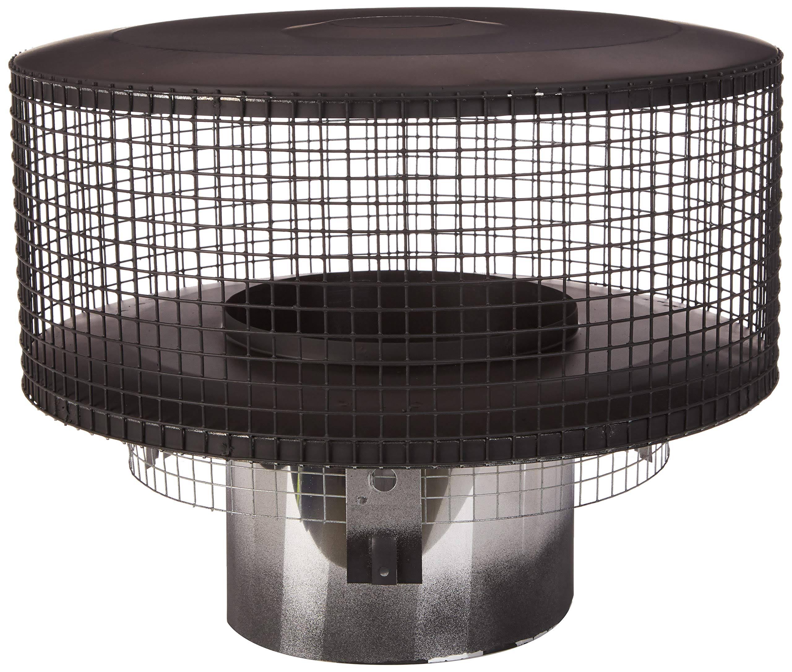 Superior Fireplaces RT-8DM-K Black Round Top with Mesh Screen