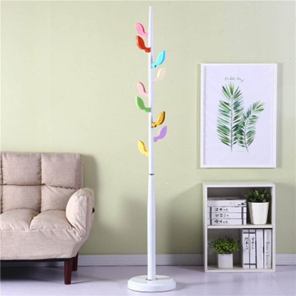 COAT RACK Single Pole Floor Metal Assembly Home Bedroom Hanger (Color : C)