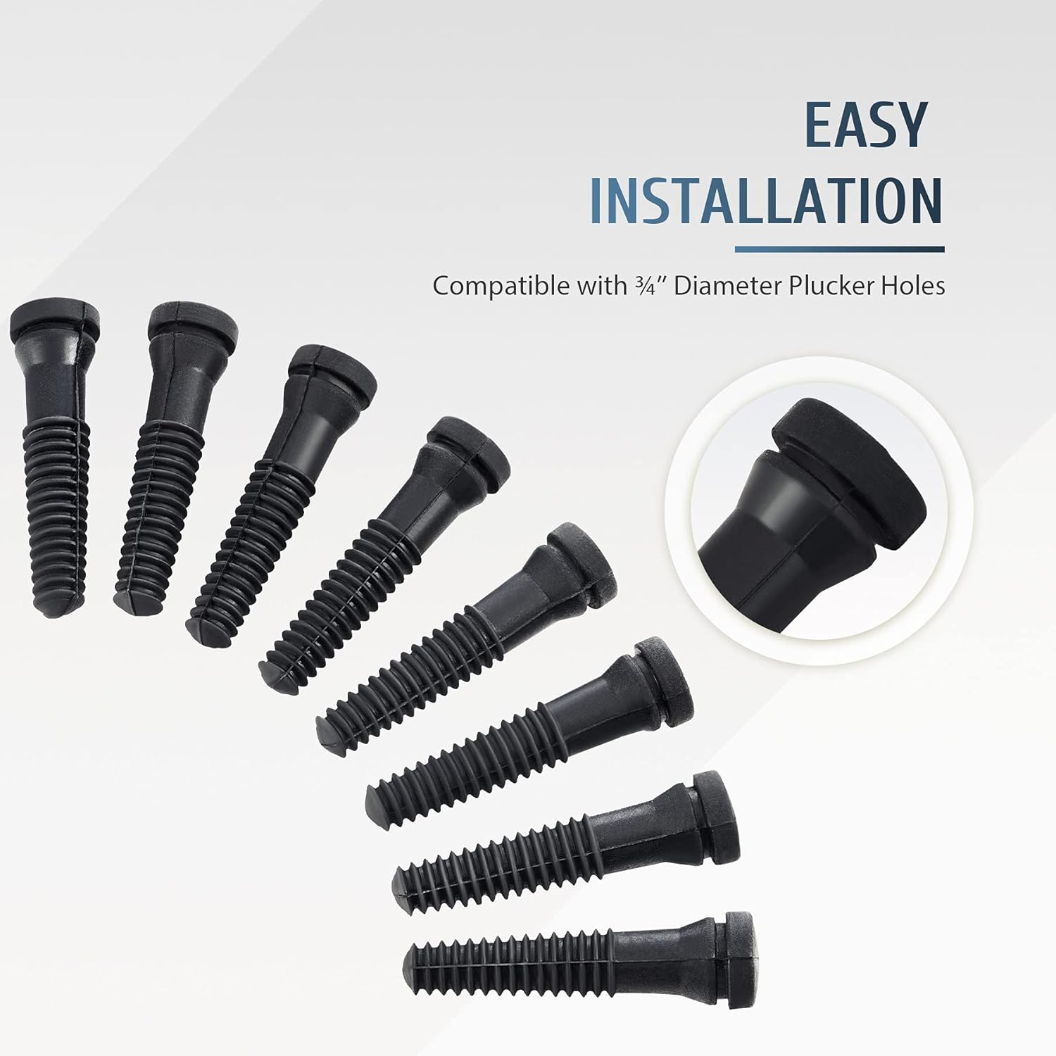 CREWORKS 150 Pcs Chicken Plucker Fingers for Plucker Machine, Mini Rubber Hair Removal Suit 3/4 Inch Holes, Durable Finger Plucker Picker for Chicken, Duck, Quail, Goose, Poultry Feather Plucking