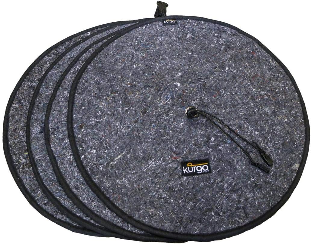 Kurgo Seasonal Tire Totes, Spare Tire Cover, Portable Wheel Bags, Winter Tire Cover, Handle for Easy Transportation, Universal Fit, Machine Washable, Fits Tires 22&rdquo; to 31&rdquo;, Includes 4 Tire Totes
