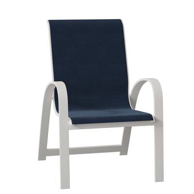 Primera Stacking Patio Dining Armchair Telescope Casual Navy 13D/Textured Desert 100x22H x 100x22W x 100x22D
