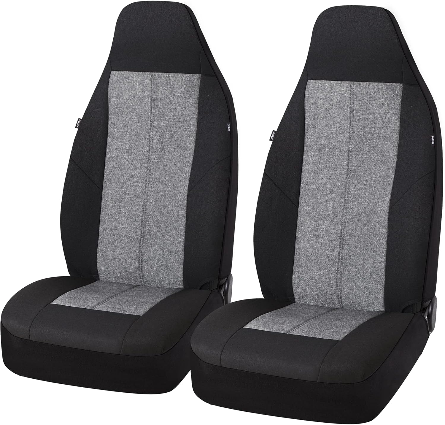 PIC AUTO Custom Fit Chevrolet/Ford/Honda/Hyundai/Kia/Mazda/Nissan/Subaru/Toyota/Volkswagen Front Seat Covers, Customized1st Row Bucket Seats, Waterproof Leather Seat Protectors (Black 6PCS)