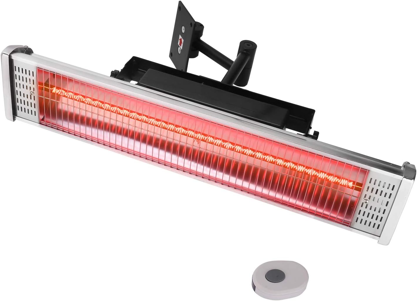 Star Patio Electric Patio Heater with Remote , Indoor / Outdoor Heater, Space Heater, Infrared Heater, Wall Mounted, suitable as Gazebo Heater, Balcony Heater, Garage Heater, 1530